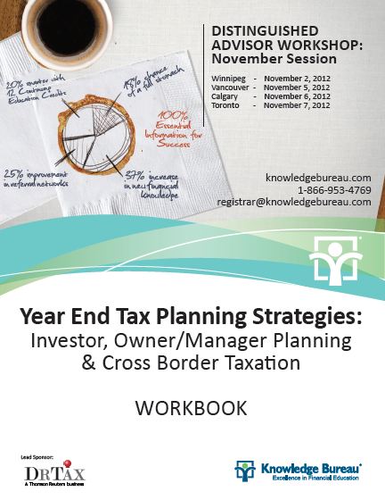 Year End Tax Planning Strategies: Workbook Image