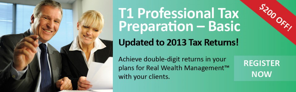 T1 Professional Tax Preparation – Basic